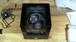 Excelvan Rectangle Mute Double Automatic Watch Winder [upl. by Stempien]