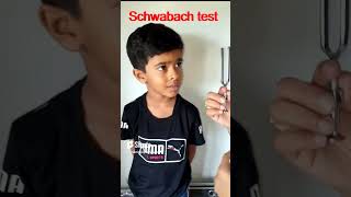 Schwabach test hearing test  physiology viral trending youtubeshorts [upl. by Semele]