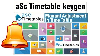 aSc time table with keygen [upl. by Ahtiuqal]