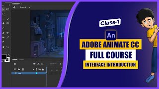 Adobe Animate CC Bangla Tutorial  Class1  Interface Introduction  2D Animation Course Bangla [upl. by Clem]