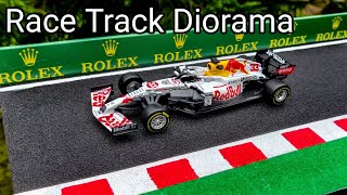 DIY GT F1 Race Track Diorama for diecast scale models  Easy Build [upl. by Euqinom849]