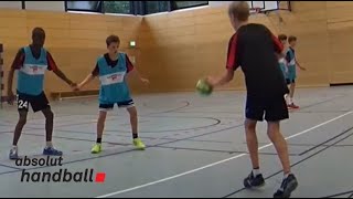 Handball Defence training [upl. by Llenrrad]