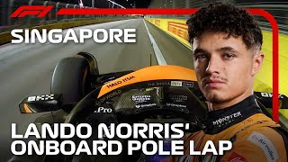 Lando Norris Pole Lap  2024 Singapore Grand Prix  Pirelli [upl. by Nus]