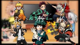 Mha react to Deku Denki and Bakugo’s past life’s as TanjiroZenitsuInosuke⚠️Spoliers⚠️ [upl. by Aristotle]