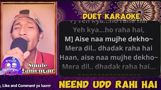 Neend Ud Rahi Duet Karaoke  Kuch Khatti Kuch Meethi  Kajol amp Sunil  Alka Yagnik amp Kumar Sanu [upl. by Remat]