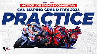 LIVE Data MotoGP Free Practice San Marino GP 2024 [upl. by Schwarz]