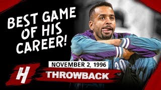 Dell Curry Stephs Father FULL CareerHIGH Highlights vs Raptors 19961102  38 Pts 6 Threes [upl. by Ielerol600]