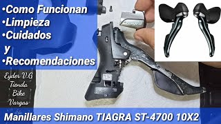 Como funcionan MANILLARES TIAGRA SHIMANO 10V LEVAS  ERGOPOWER  PALANCA CAMBIO RUTA [upl. by Particia]