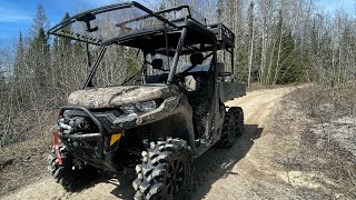 2022 can am defender 6x6 mudding [upl. by Ellehcear]