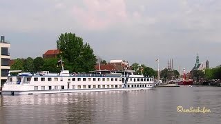 POSEIDON MMSI 244690882 Flusskreuzfahrt River Cruise Emden City Feenstra Rijn Lijn Emder Delft [upl. by Nwahsud597]