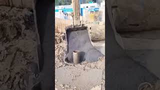 Gravel filling process for well pipe wall [upl. by Gil]