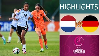 🇳🇱 Netherlands vs Germany 🇩🇪 UEFA Womens U19 Championship  Group B [upl. by Summer]