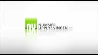 Nummerupplysningen  Hitta telefonnummer och adresser hos nummerupplysningense [upl. by Odranar]