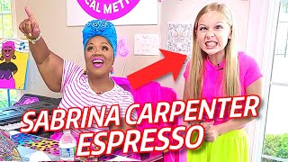 Little Girl LOSES IT on SABRINA CARPENTER ESPRESSO Run wVocal coach [upl. by Aicxela]