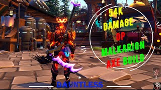 Dauntless  54K Damage Malkarion Axe Build [upl. by Tamberg724]