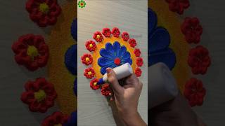 Rangoli designs for diwali simple and easy rangolidesign diwalirangoli shorts [upl. by Bernette]