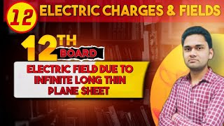 Electric Charges amp Fields 12 Electric Field Due to Infinite Long Thin Plane Sheet for class 12th [upl. by Sinclair]