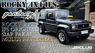 ROCKY 4X4 IFS GANTENG ROCKY TH 2001 IFS ORIGINALAN SEMUA SIAP PAKAI MULUSRAPISEHAT 215JT NEGO [upl. by Aiuqcaj]