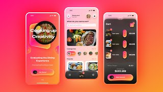 Figma App UI Design Tutorial  Food Mobile App Design  UXUI [upl. by Chaddy]