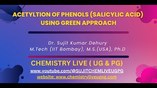 Acetylation of Salicylic Acid using Green Approach [upl. by Valli843]