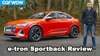 Audi etron S Sportback Quicker and better than a Model X [upl. by Ahsiekram]