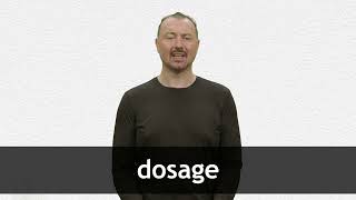 How to pronounce DOSAGE in French [upl. by Bain763]