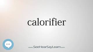 calorifier [upl. by Medeah]