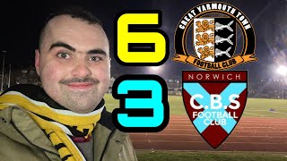 3 PENS 3 REDS 9 GOALS AND LATE DRAMA Great Yarmouth Town VS Norwich CBS Non League Wonders EP17 [upl. by Icart]