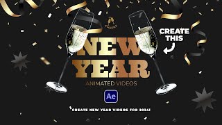 Create the Best New Year Motion Graphics for 2024 in After Effects [upl. by Gorman]