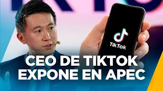 CEO DE TIKTOK SHOU ZI CHEW EN VIVO DESDE EL FORO APEC 2024 [upl. by Lila]