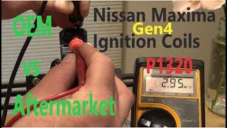 Nissan Maxima OEM ignition coils compared to aftermarket MAS [upl. by Larrad975]