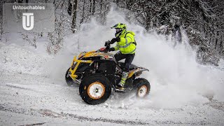 Frozen Rush 🥶🚀 Snow Ice Race ❄️❗️ATV SSV QUAD MOTO❗️quotBăiuț Maramureșquot Day 1 [upl. by Cacilie478]