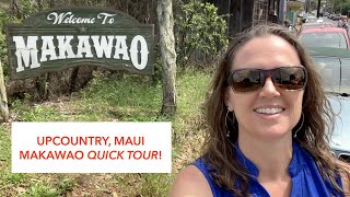 Quick Tour of Makawao Maui HI  Upcountry Maui [upl. by Blakelee]