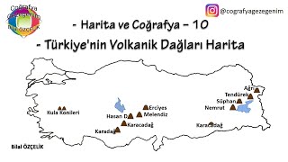 Türkiyenin Volkanik Dağları Harita  Haritanın Şifreleri Harita Taktikleri Harita ve Coğrafya [upl. by Sokul846]