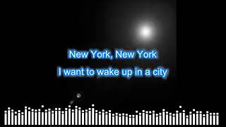 Frank Sinatra New York New York Karaoke with Vocals and Audio 2019 [upl. by Skell658]