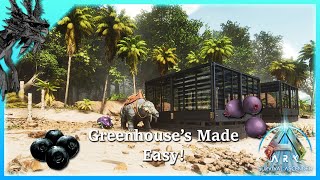 ARK ASCENDED  HOW TO MAKE A GREENHOUSE [upl. by Ause220]