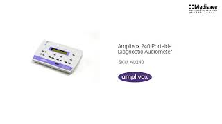 Amplivox 240 Portable Diagnostic Audiometer AU240 [upl. by Tressa401]