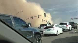 Driving Through Arizona Dust Storm Haboob July 21 2012 [upl. by Koslo]