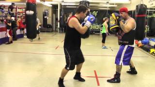 Gary Kopas training at the Nelson Boxing gym in Saskatoon [upl. by Bostow]