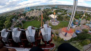 Canadas SCARIEST Roller Coaster YUKON STRIKER With My Girl DROP CRAZY POV [upl. by Gowrie]