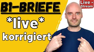 Benjamin korrigiert live eure B1 Briefe  Telc B1  Brief schreiben B1 [upl. by Nitsa281]