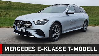 Der neue EKombi 2021 MercedesBenz EKlasse TModell 300de  Review Fahrbericht Test [upl. by Woodall]