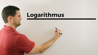 Logarithmus Anfänge Rechengesetze Logarithmieren  Mathe by Daniel Jung [upl. by Ennovehs]