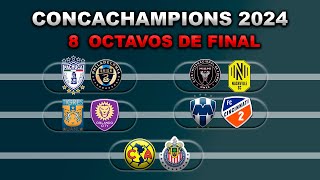 FECHAS HORARIOS Y CANALES PARA LOS OCTAVOS DE FINAL DE LA CONCACHAMPIONS 2024 VUELTA [upl. by Llednew135]