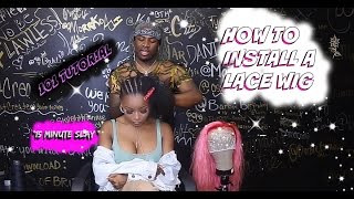 HOW TO INSTALL LACE WIG [upl. by Aerdnek]