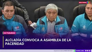 Â¡Convocan a Asamblea de la PaceÃ±idad [upl. by Nett]