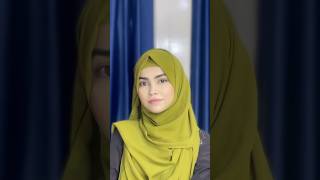 Hijab tutorial without inner cap  hijab style without inner cap  hijab style for school shorts [upl. by Idnak]