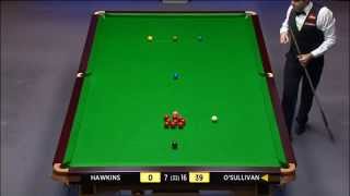 Snooker 2014 WC Hawkins V OSullivan 24 [upl. by Goldarina645]