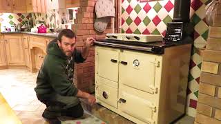 How to operate a wood  multi fuel Rayburn cooker stove and keep it in all night [upl. by Rozelle]