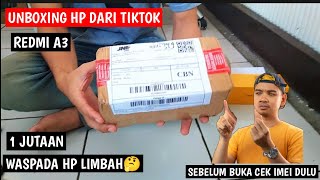 UNBOXING HP REDMI A3 DARI T1KTOK [upl. by Cornelle593]